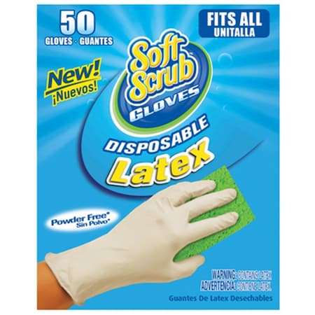 Big Time Products Disposable Gloves, Latex, 50 PK BI576418